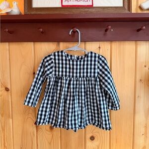 Black and White Checkered Kids Shirt